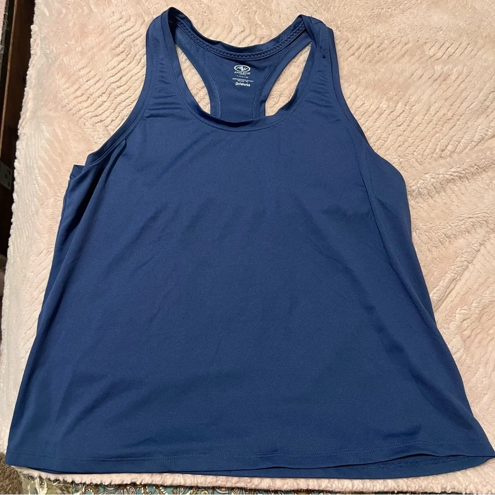 Athletic Works Women's Tank Tops - White, Blue, Aqua, Black, Green - Picture 6 of 11